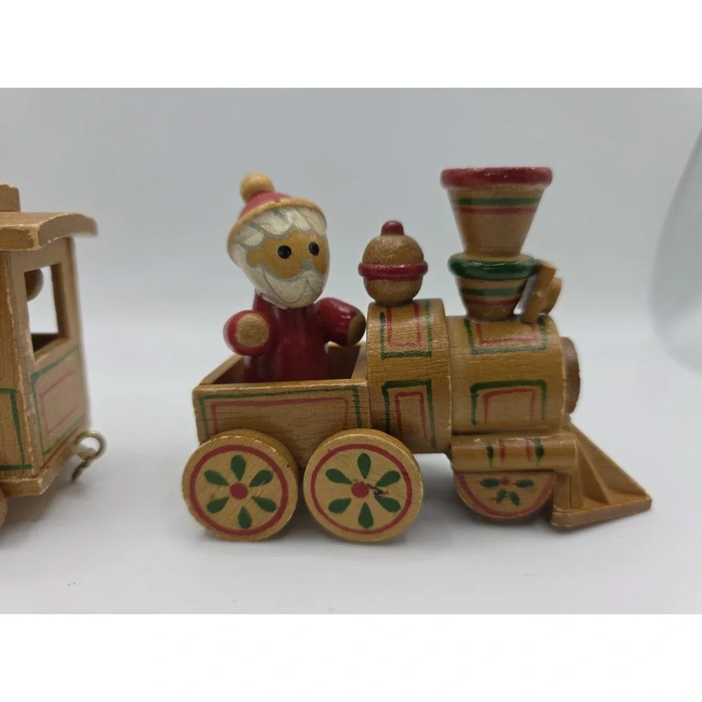 Vintage 1984 Wooden Christmas Choo Choo Train by Dakin Missing Middle Train